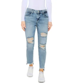LTB Mika Ripped Damen Boyfriend-Jeans Baumwoll-Hose 51291 14241 50539 Hellblau