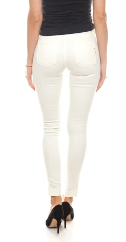 SCOTCH &amp; SODA 5-Pocket-Jeans Schlichte Damen Sommer-Hose Mit Aufdruck Weiß -Mode Reich Geschaft 58711165