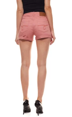Aniston Shorts Elastische Damen Five-Pocket-Hose Mit Gekrempeltem Beinsaum Rosa -Mode Reich Geschaft 609322 3