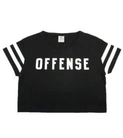 K1X | Kickz Wmns Offense Crop Tee Damen T-Shirt 6200-0131/0010 Schwarz