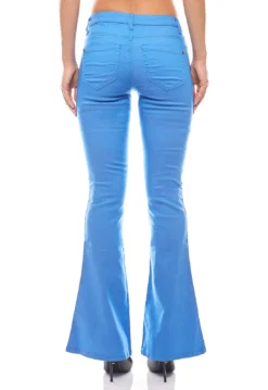 Bootcut Jeans Sommer-Hose Kurzgröße Damen Blau AjC -Mode Reich Geschaft 621464 Kurzgroesse 1