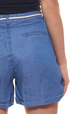 TOM TAILOR POLO TEAM Kurze Hose Schmale Damen Shorts In Denim-Optik Blau -Mode Reich Geschaft 63235230 2