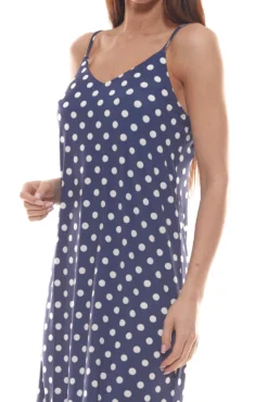 Vivance Collection Tupfen-Kleid Modisches Damen Spaghettiträger-Kleid Mit Tiefem V-Ausschnitt Navy -Mode Reich Geschaft 64373612 2
