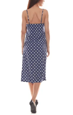 Vivance Collection Tupfen-Kleid Modisches Damen Spaghettiträger-Kleid Mit Tiefem V-Ausschnitt Navy -Mode Reich Geschaft 64373612 3
