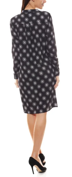 Aniston CASUAL Kleid Lässiges Damen Midi-Kleid Mit Graphischen Druck Schwarz/Weiß -Mode Reich Geschaft 64572232 2