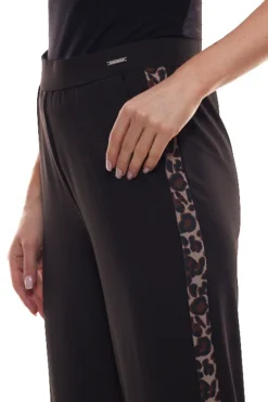 Bruno Banani Jetset-Hose Figurbetonte Damen Stretch-Hose Mit Leo-Streifen Schwarz -Mode Reich Geschaft 66285112 2