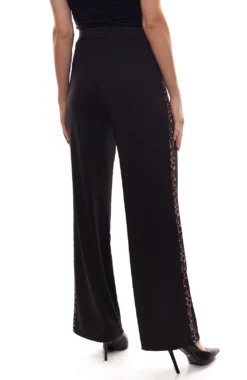 Bruno Banani Jetset-Hose Figurbetonte Damen Stretch-Hose Mit Leo-Streifen Schwarz -Mode Reich Geschaft 66285112 4