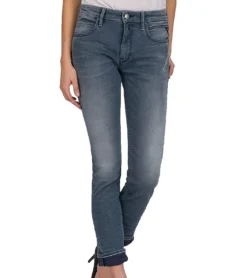 REPLAY Jacksy Straight-Jeans Modebewusste Damen Denim-Hose Im 5-Pocket-Style Grau