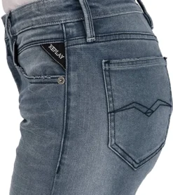 REPLAY Jacksy Straight-Jeans Modebewusste Damen Denim-Hose Im 5-Pocket-Style Grau -Mode Reich Geschaft 67C162 009 4