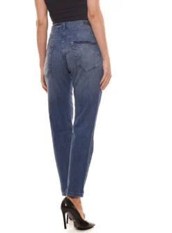 MAC Sexy Carrot Hose Elastische Damen Jeans Mit Tief Sitzenden Gesäßtaschen Blau -Mode Reich Geschaft 682416 5