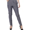 ZHRILL Sophia Streifen-Hose Stylische Damen Stoff-Hose Mit Flügeltaschen Blau