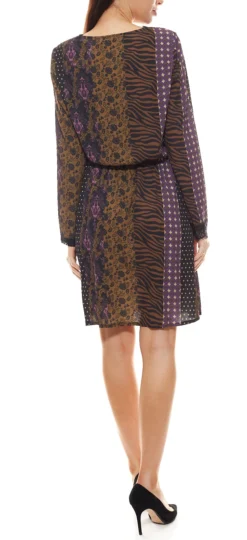 Aniston Chiffon-Kleid Leichtes Damen Mini-Kleid Mit Spitzen-Details Schwarz -Mode Reich Geschaft 69074215