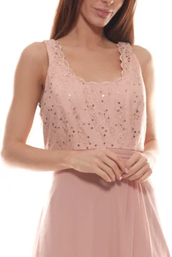 Sheego Cocktail-Kleid Feminines Damen Ball-Kleid Mit Pailletten Spitzenoberteil Große Größen Rosa 6 Sheego Cocktail-Kleid Feminines Damen Ball-Kleid Mit Pailletten Spitzenoberteil Große Größen Rosa -Mode Reich Geschaft 71670615 1