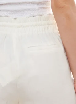 Soyaconcept Shorts Hose Sommerliche Damen Freizeit-Shorts Mit Bindeband Weiß -Mode Reich Geschaft 71811220 3