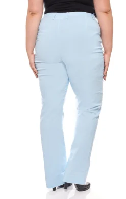 Sheego Bengalin-Stretchhose Bundfalten Langgröße Große Größen Hellblau -Mode Reich Geschaft 734623 Langgroesse Grosse Groesse 2