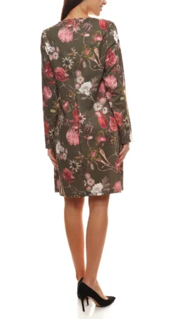 Aniston Selected Jersey-Kleid Langärmliges Damen Blümchen-Kleid Oliv/Rosa 7 Aniston Selected Jersey-Kleid Langärmliges Damen Blümchen-Kleid Oliv/Rosa -Mode Reich Geschaft 75310367 2