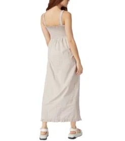 LEVI´S Tanner Scrunchie Dress Damen Maxi-Kleid Sommer-Kleid A18670001 Violett/Gelb -Mode Reich Geschaft 7661 5413