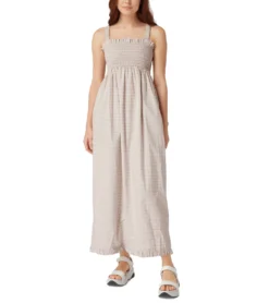 LEVI´S Tanner Scrunchie Dress Damen Maxi-Kleid Sommer-Kleid A18670001 Violett/Gelb