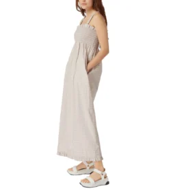 LEVI´S Tanner Scrunchie Dress Damen Maxi-Kleid Sommer-Kleid A18670001 Violett/Gelb -Mode Reich Geschaft 7661 5413 3