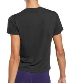 Reebok Workout Supremium Slim Tee Damen Sport-Shirt Fitness T-Shirt GI6851 Schwarz -Mode Reich Geschaft 7827 4058