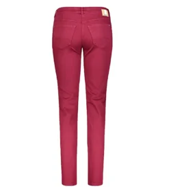 MAC Angela Straight-Leg-Jeans Verzierte Damen Hose Im 5-Pocket-Style Rot -Mode Reich Geschaft 78662435