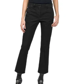REPLAY Comfort-Fit-Jeans Ausgestellte Damen Ankle-Hose Mit Offenem Saum Schwarz -Mode Reich Geschaft 80737 098