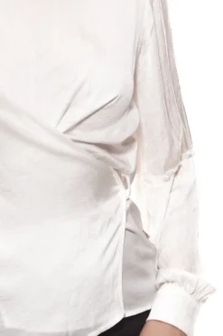 Herrlicher Dilja Seiden-Bluse Trageangenehme Damen Langarm-Bluse Weiß -Mode Reich Geschaft 8239 N8160 10 White 3