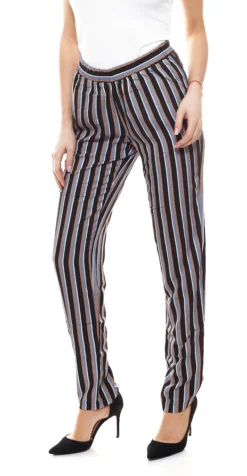 Aniston Freizeit-Hose Klassische Damen Cord-Hose Mit Streifen-Allovermuster Bunt