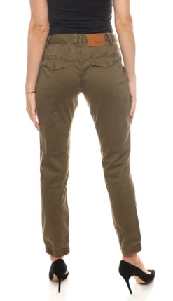 Aniston Röhren-Hose Modische Damen Twill-Hose Im Cargo-Stil Kurzgröße Oliv Grün -Mode Reich Geschaft 856853 3