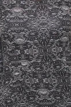 AjC Jersey-Kleid Elegantes Damen Mini-Kleid Mit Paisley-Druck Schwarz/Weiß -Mode Reich Geschaft 889193 3