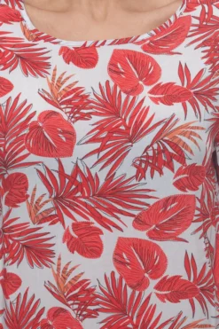 Katestorm 3/4-Arm-Bluse Zartes Damen Shirt Mit Volantbesatz Rot -Mode Reich Geschaft 893 111303 Rot 1