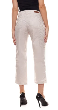 OPUS 7/8-Hose Geschmackvolle Damen Stoff-Hose Mit Streifenmuster Beige -Mode Reich Geschaft 9064162 Sand 5