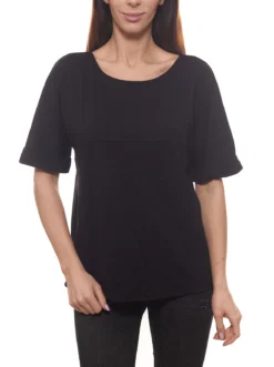 IMP By IMPERIAL Rundhals-Shirt Zeitloses Damen Sommer T-Shirt Schwarz