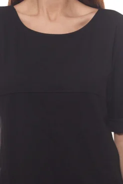 IMP By IMPERIAL Rundhals-Shirt Zeitloses Damen Sommer T-Shirt Schwarz -Mode Reich Geschaft 90982005 3