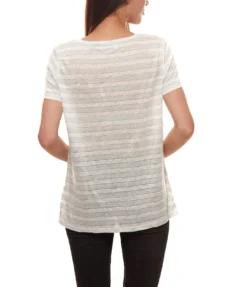 Christian Berg Kurzarm-T-Shirt Schickes Damen Sommer-Shirt Im Streifen-Look Türkis -Mode Reich Geschaft 9261392 2