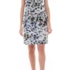 Jake*s Frühlings-Kleid Modernes Damen Mini-Kleid Mit Allover-Animal-Print Beige