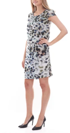 Jake*s Frühlings-Kleid Modernes Damen Mini-Kleid Mit Allover-Animal-Print Beige -Mode Reich Geschaft 9278572 6
