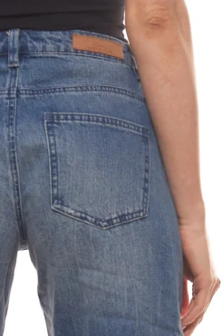 ONLY Hose Bequeme Damen Jeans-Culotte Aus Reiner Baumwolle Blau -Mode Reich Geschaft 9428719 Jeans 2