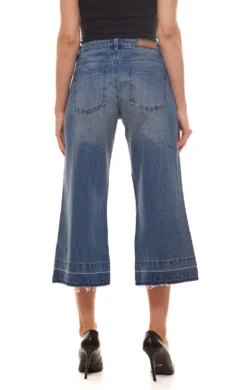 ONLY Hose Bequeme Damen Jeans-Culotte Aus Reiner Baumwolle Blau -Mode Reich Geschaft 9428719 Jeans 5