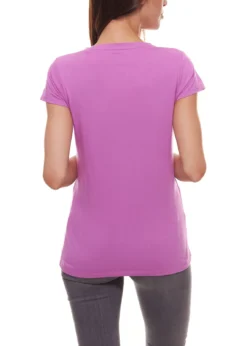 LACD Miracle T-Shirt Farbenfrohes Sommer-Shirt T-Shirt Für Damen Bio Baumwolle Pink -Mode Reich Geschaft 9434 30 3