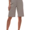 Christian Berg Chino-Bermuda Coole Damen Freizeit-Shorts Grau
