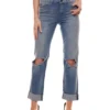 Scotch &amp; Soda Jeans Moderne Damen Regular-Fit Jeans In Destroyed-Look Blau
