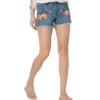 ONLY Divine Jeans-Shorts Authentische Kurze Hose Für Damen Mit Applizierten Perlen Hellblau