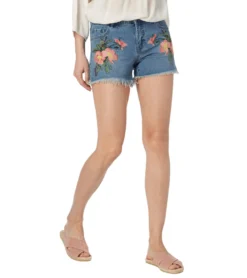 ONLY Divine Jeans-Shorts Authentische Kurze Hose Für Damen Mit Applizierten Perlen Hellblau