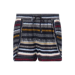 TOM TAILOR DENIM Bermuda Coole Damen Alltags-Shorts Mit Tunnelzug Dunkelblau -Mode Reich Geschaft 9684336 Blau 4