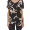 KAFFE Schlupf-Bluse Gut Kombinierbare Damen Sommer-Bluse Mit Blumenprint Schwarz