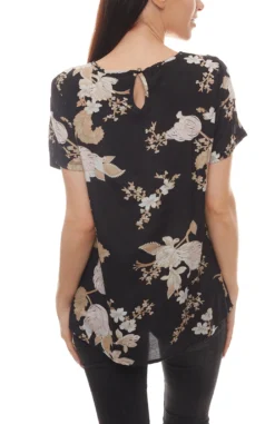 KAFFE Schlupf-Bluse Gut Kombinierbare Damen Sommer-Bluse Mit Blumenprint Schwarz 7 KAFFE Schlupf-Bluse Gut Kombinierbare Damen Sommer-Bluse Mit Blumenprint Schwarz -Mode Reich Geschaft 97479410 3