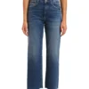 Mavi Romee 7/8 Jeans-Culotte Modische Damen Denim-Hose Mit Fransen Blau