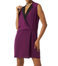AUDEN CAVILL Damen Mini-Kleid Aleece AC19S DRW3519 Aubergine