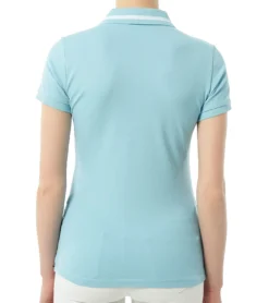 AUDEN CAVILL Regina Damen Polo-Hemd Freizeit-Shirt AC19S PLW10005 V1628 Blau -Mode Reich Geschaft AC19S PLW10005 V1628 BABY BLUE 1